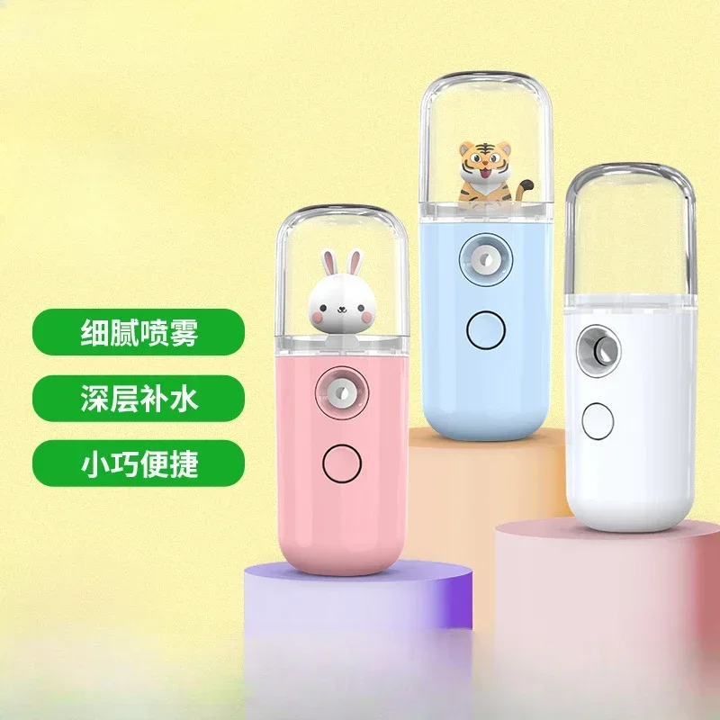 Skincare Glowing - Cartoon Mini Facial Humidifier Face Nano