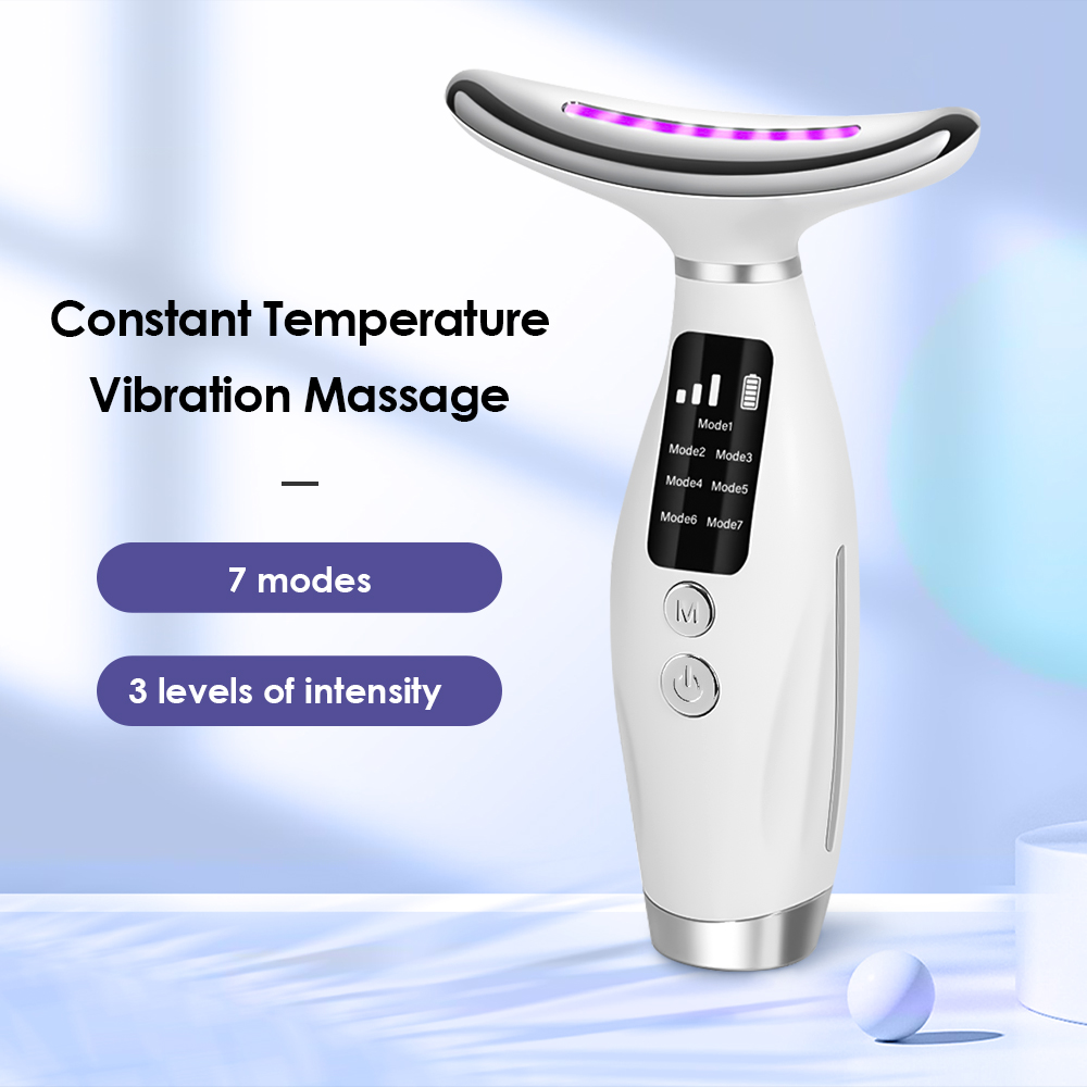 7 Colors LED Lights Face Neck  - Skincare Glowing recension och pris